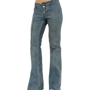 Zana Di Vintage Low Rise Flare Hip Hugger Jeans Grunge y2k  Size 1
